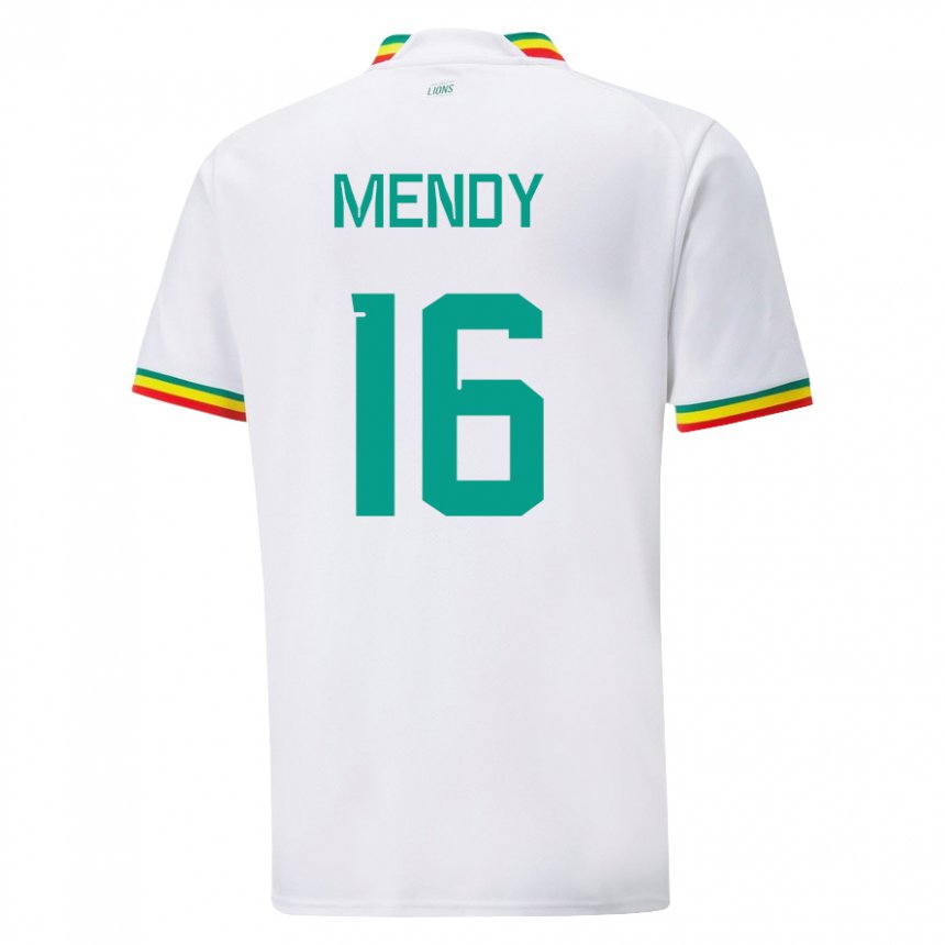 Gyermek Szenegáli Edouard Mendy #16 Fehér Hazai Jersey 22-24 Mez Póló Ing