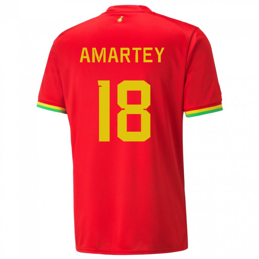 Női Ghánai Daniel Amartey #18 Piros Idegenbeli Jersey 22-24 Mez Póló Ing