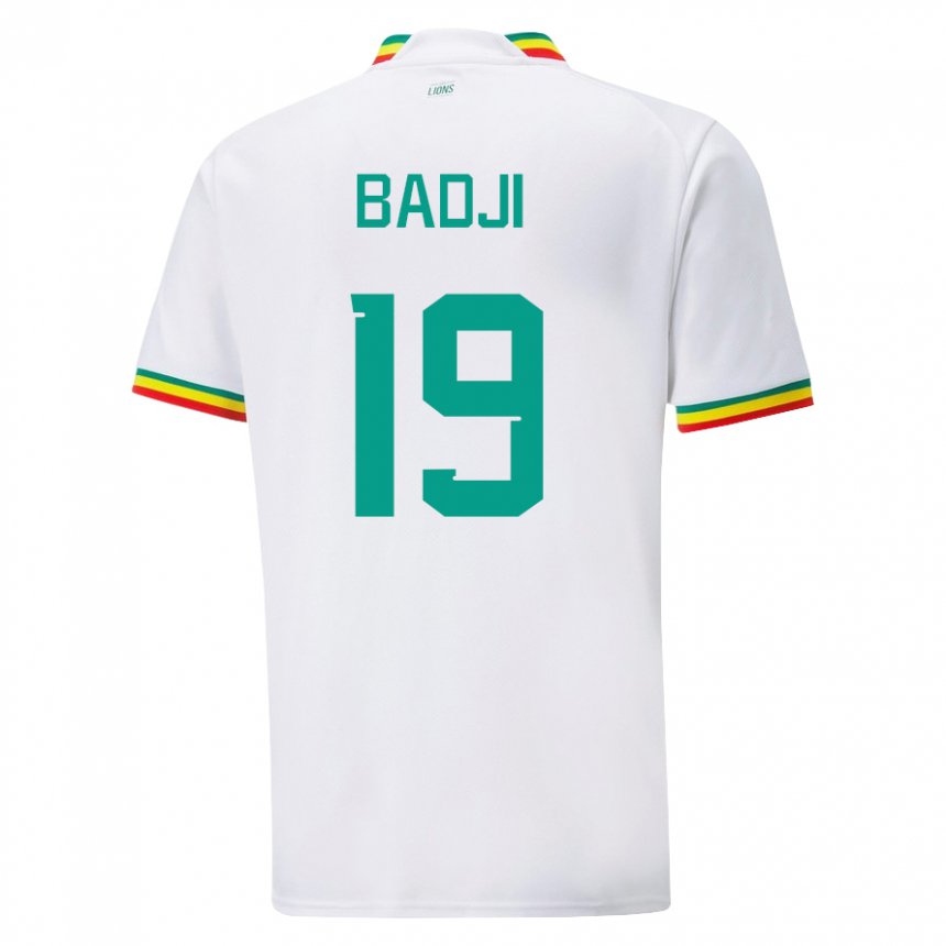 Férfi Szenegáli Youssouph Badji #19 Fehér Hazai Jersey 22-24 Mez Póló Ing