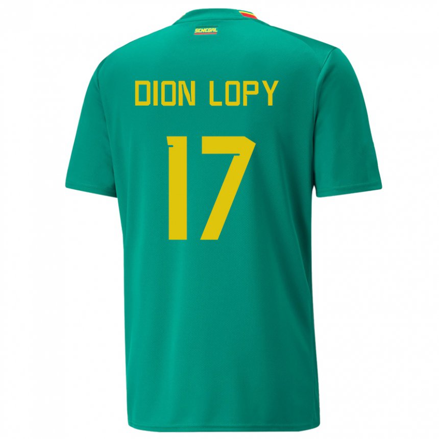 Férfi Szenegáli Dion Lopy #17 Zöld Idegenbeli Jersey 22-24 Mez Póló Ing