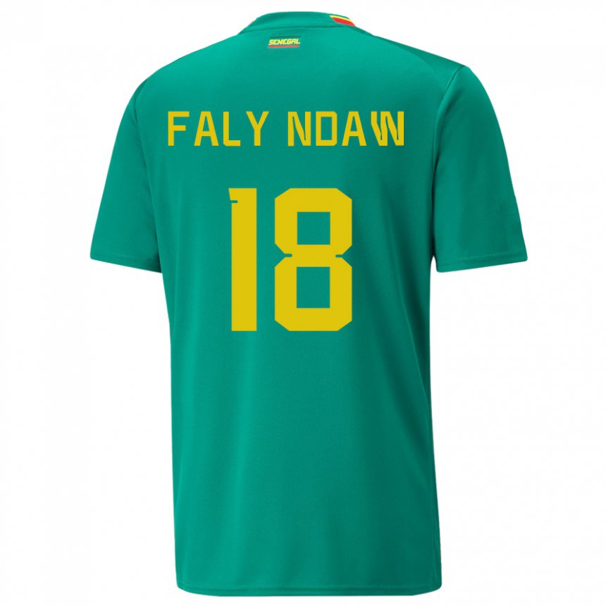 Férfi Szenegáli Faly Ndaw #18 Zöld Idegenbeli Jersey 22-24 Mez Póló Ing
