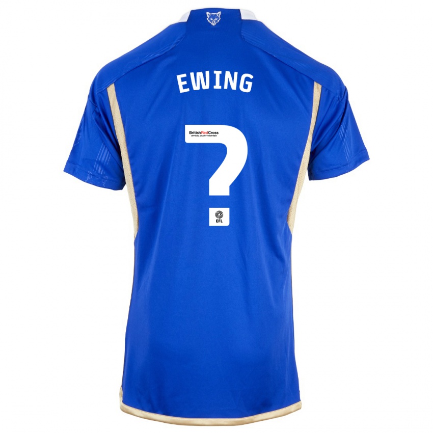 Gyermek Oliver Ewing #0 Kék Hazai Jersey 2023/24 Mez Póló Ing