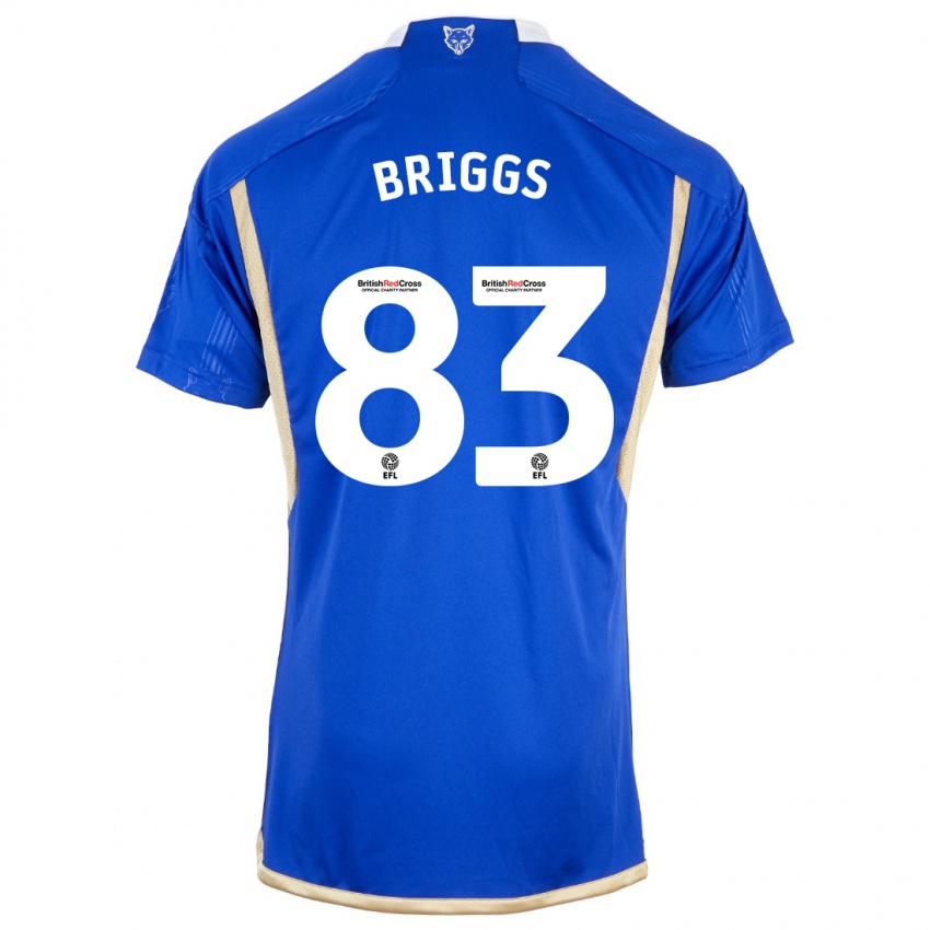 Gyermek Logan Briggs #83 Kék Hazai Jersey 2023/24 Mez Póló Ing