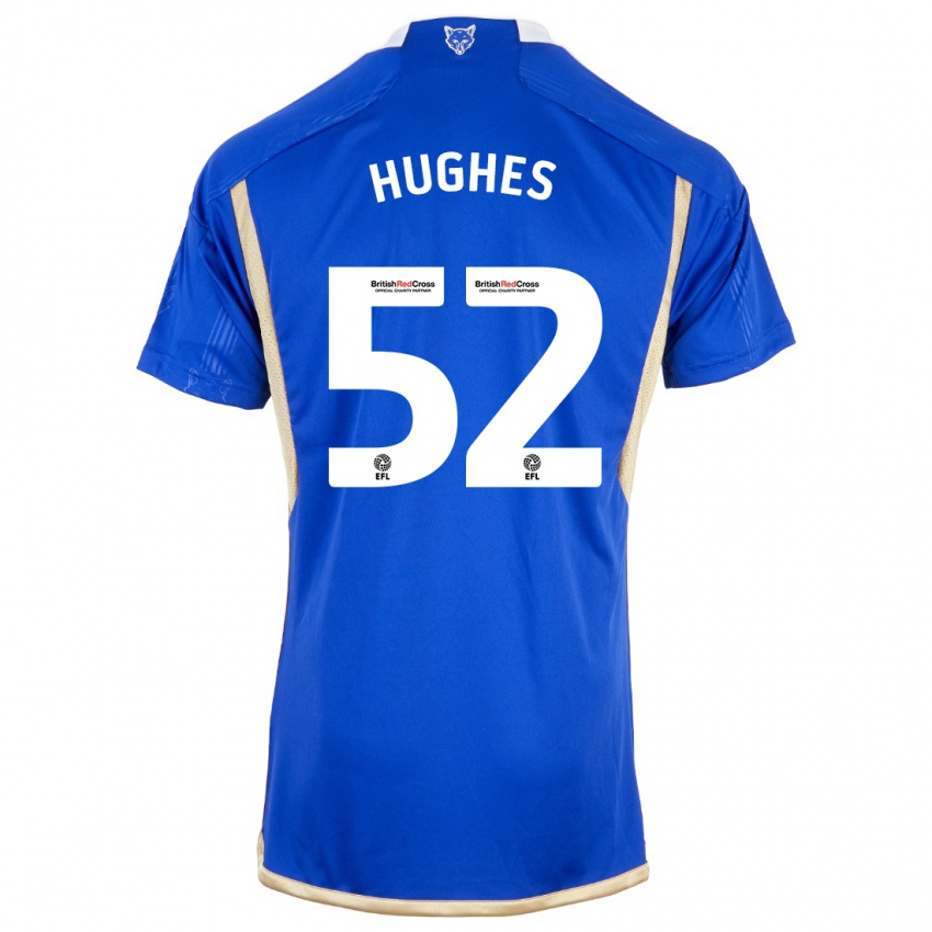 Férfi Iestyn Hughes #52 Királykék Hazai Jersey 2023/24 Mez Póló Ing