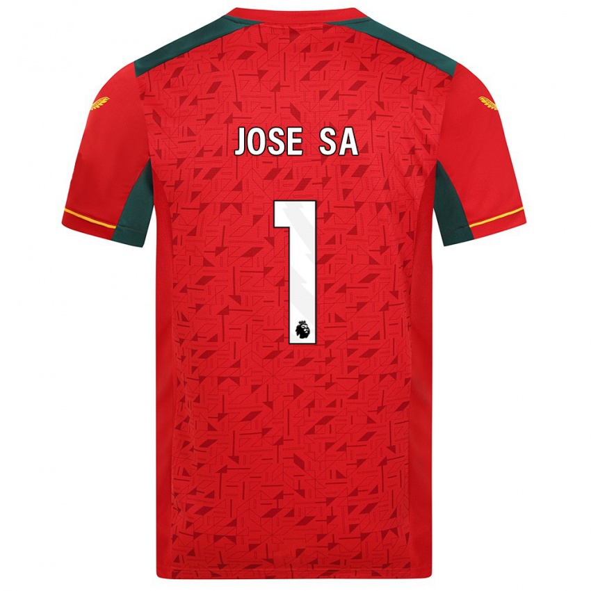 Férfi Jose Sa #1 Piros Idegenbeli Jersey 2023/24 Mez Póló Ing