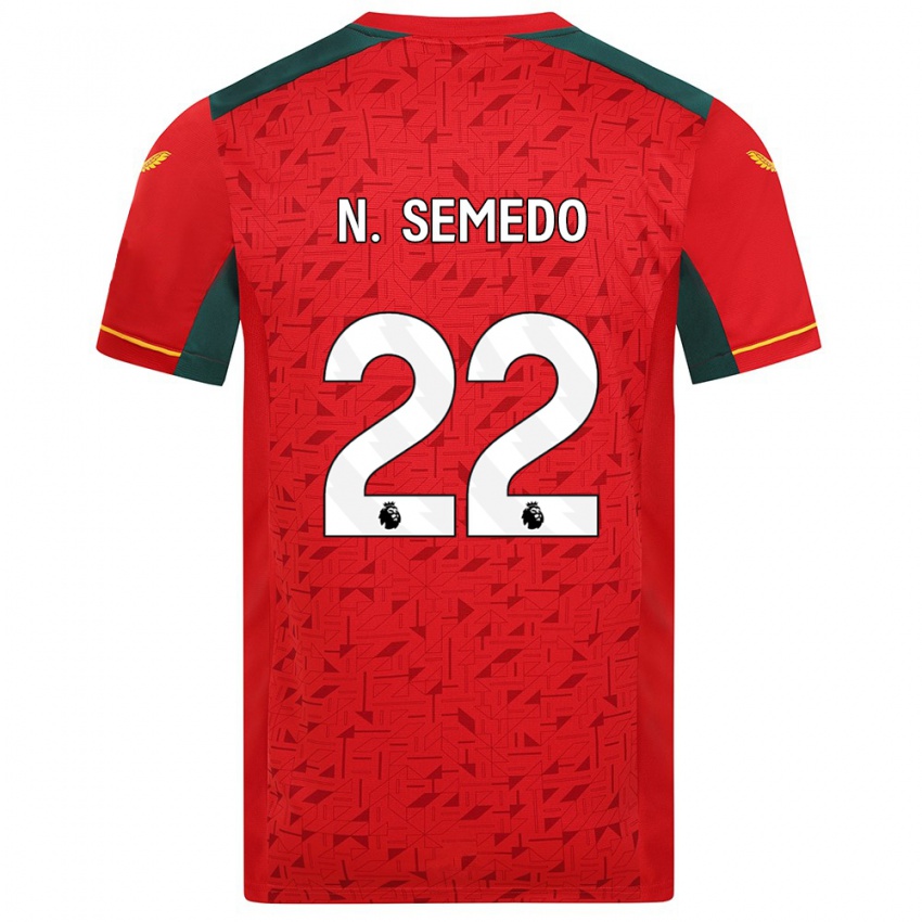 Férfi Nelson Semedo #22 Piros Idegenbeli Jersey 2023/24 Mez Póló Ing
