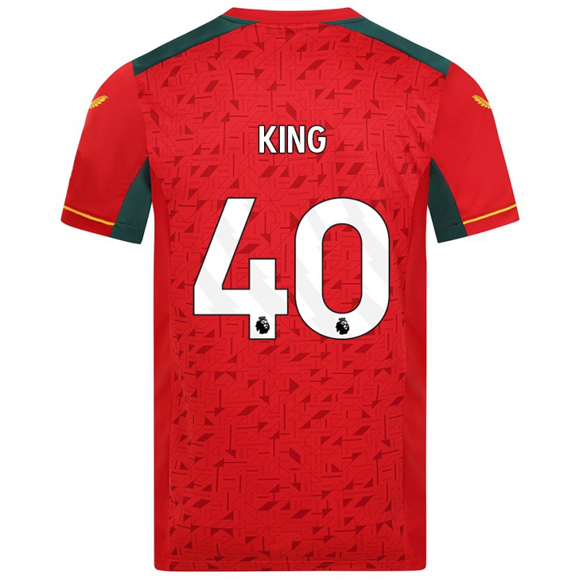 Férfi Tom King #40 Piros Idegenbeli Jersey 2023/24 Mez Póló Ing