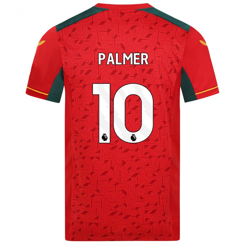 Férfi Jamila Palmer #10 Piros Idegenbeli Jersey 2023/24 Mez Póló Ing