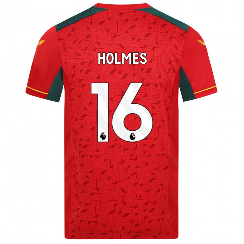 Férfi Summer Holmes #16 Piros Idegenbeli Jersey 2023/24 Mez Póló Ing
