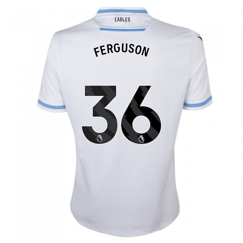 Férfi Nathan Ferguson #36 Fehér Idegenbeli Jersey 2023/24 Mez Póló Ing