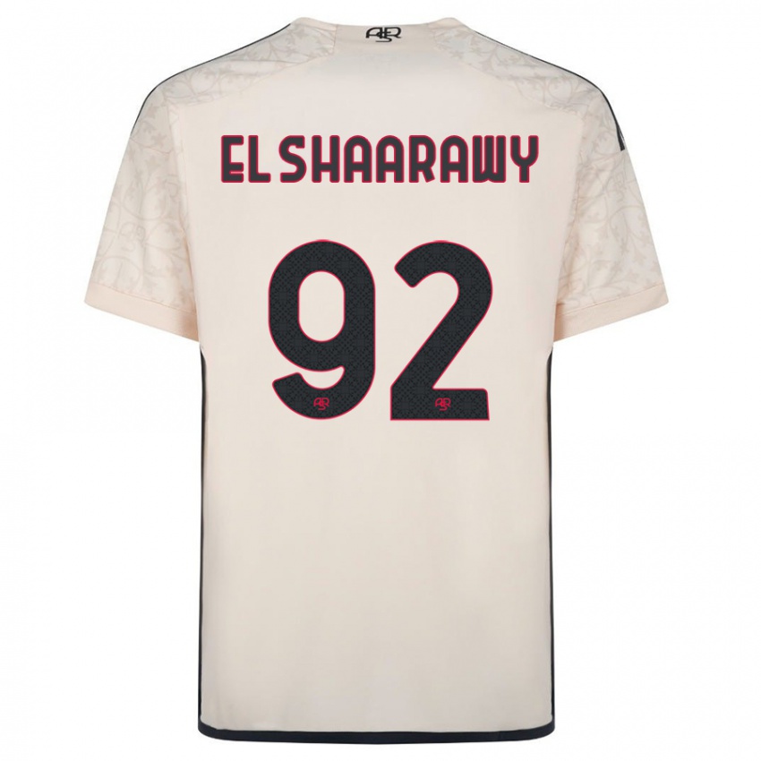 Férfi Stephan El Shaarawy #92 Piszkosfehér Idegenbeli Jersey 2023/24 Mez Póló Ing