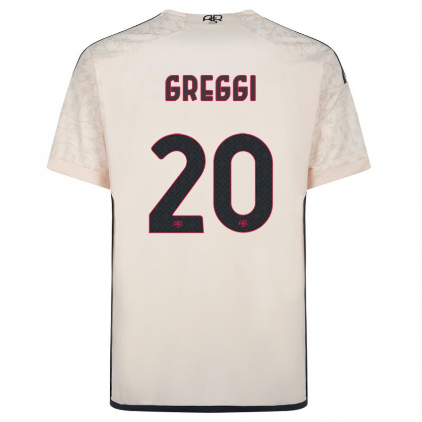Férfi Giada Greggi #20 Piszkosfehér Idegenbeli Jersey 2023/24 Mez Póló Ing