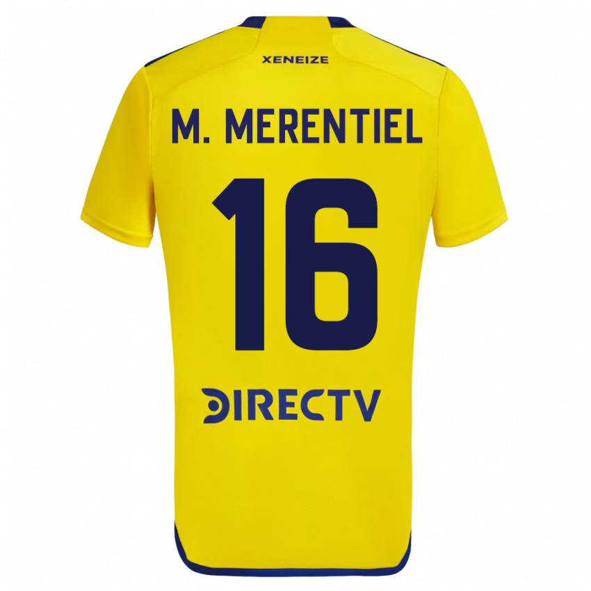 Férfi Miguel Merentiel #16 Sárga Idegenbeli Jersey 2023/24 Mez Póló Ing