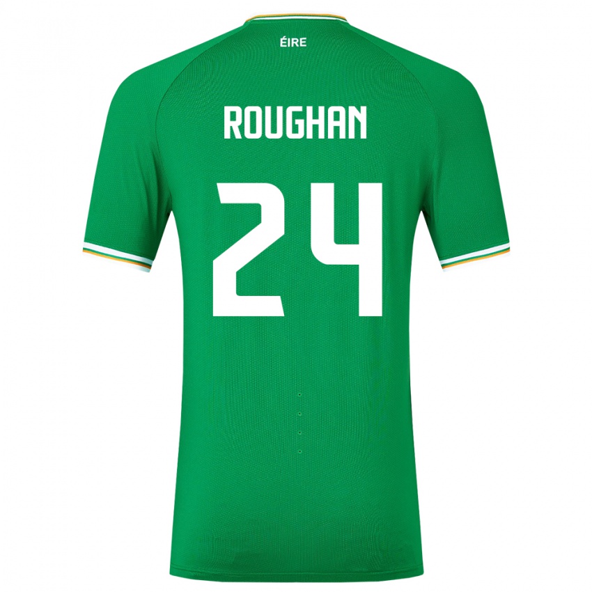 Gyermek Ír-Sziget Sean Roughan #24 Zöld Hazai Jersey 24-26 Mez Póló Ing