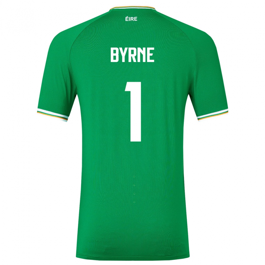 Gyermek Ír-Sziget Reece Byrne #1 Zöld Hazai Jersey 24-26 Mez Póló Ing