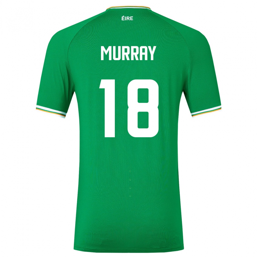 Gyermek Ír-Sziget Matthew Murray #18 Zöld Hazai Jersey 24-26 Mez Póló Ing