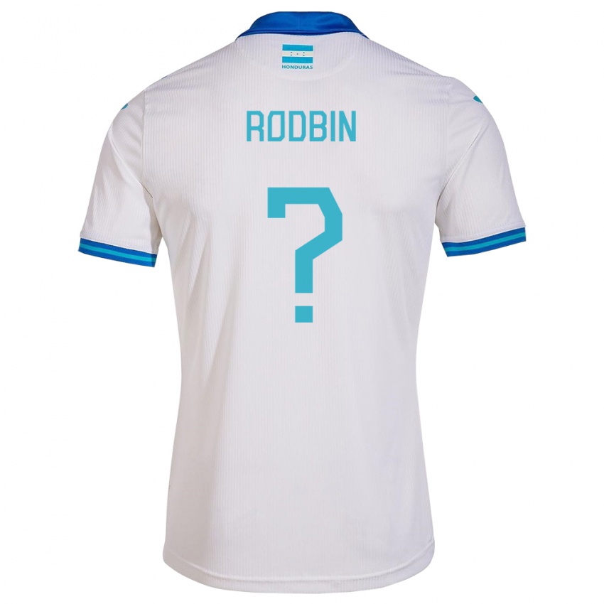Gyermek Honduras Rodbin Mejía #0 Fehér Hazai Jersey 24-26 Mez Póló Ing