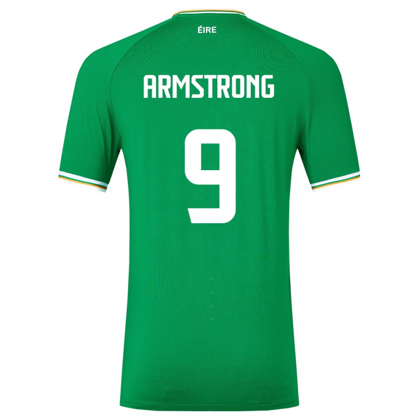 Férfi Ír-Sziget Sinclair Armstrong #9 Zöld Hazai Jersey 24-26 Mez Póló Ing