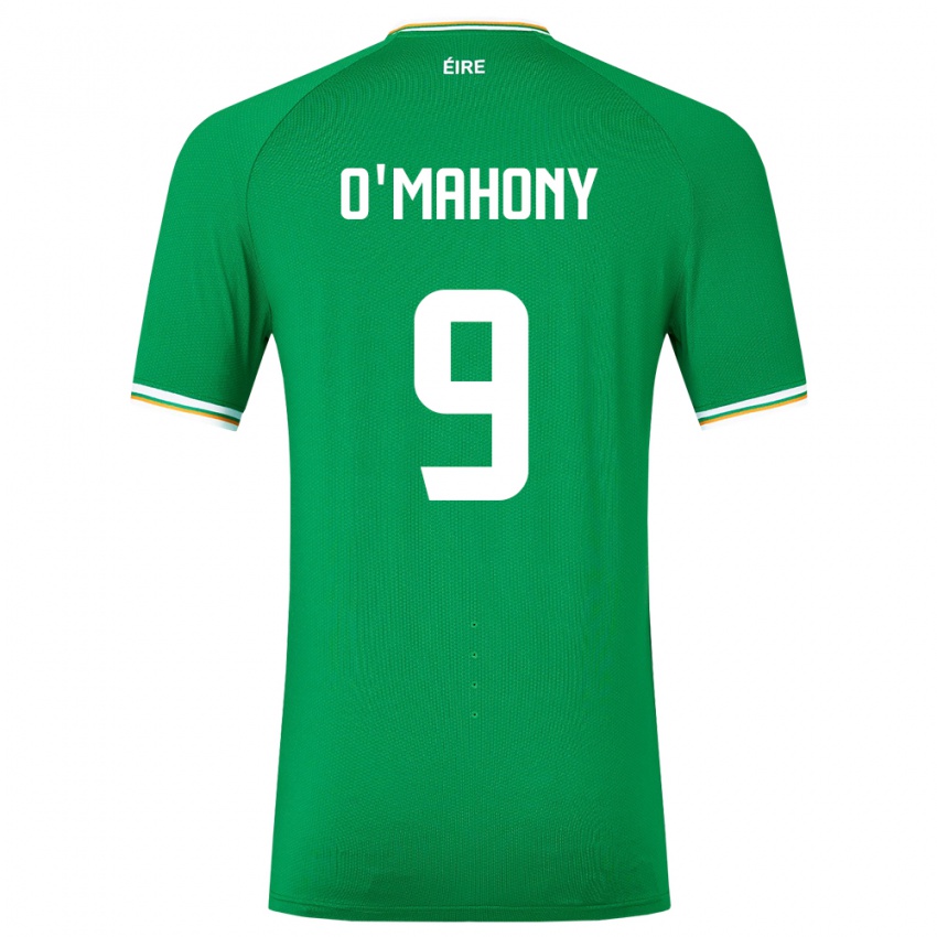 Férfi Ír-Sziget Mark O'mahony #9 Zöld Hazai Jersey 24-26 Mez Póló Ing