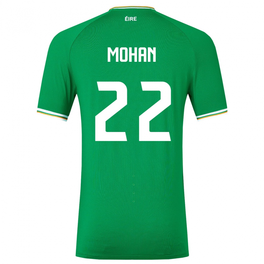 Férfi Ír-Sziget Stephen Mohan #22 Zöld Hazai Jersey 24-26 Mez Póló Ing