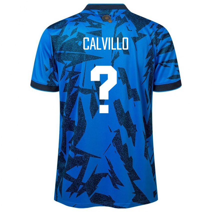 Férfi Salvador Eric Calvillo #0 Kék Hazai Jersey 24-26 Mez Póló Ing