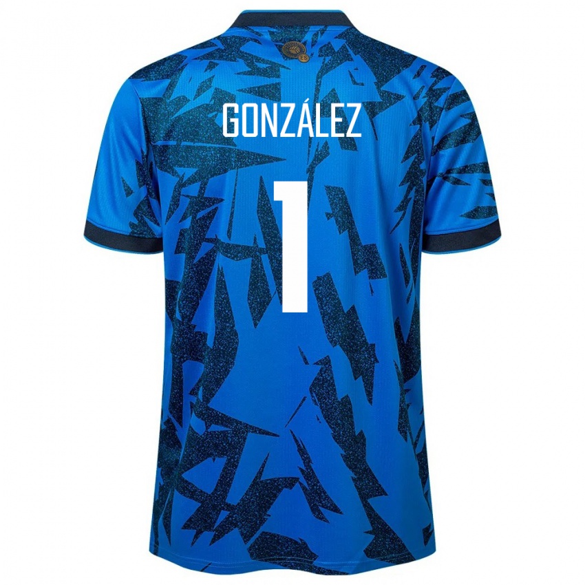 Férfi Salvador Mario González #1 Kék Hazai Jersey 24-26 Mez Póló Ing
