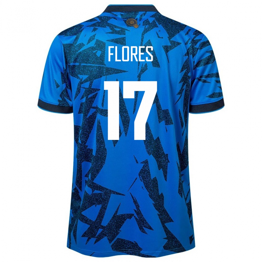 Férfi Salvador Diego Flores #17 Kék Hazai Jersey 24-26 Mez Póló Ing
