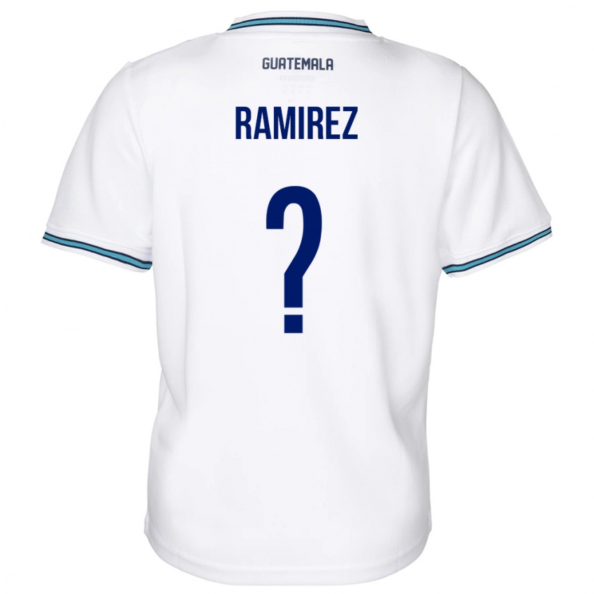 Férfi Guatemala Nelson Ramirez #0 Fehér Hazai Jersey 24-26 Mez Póló Ing