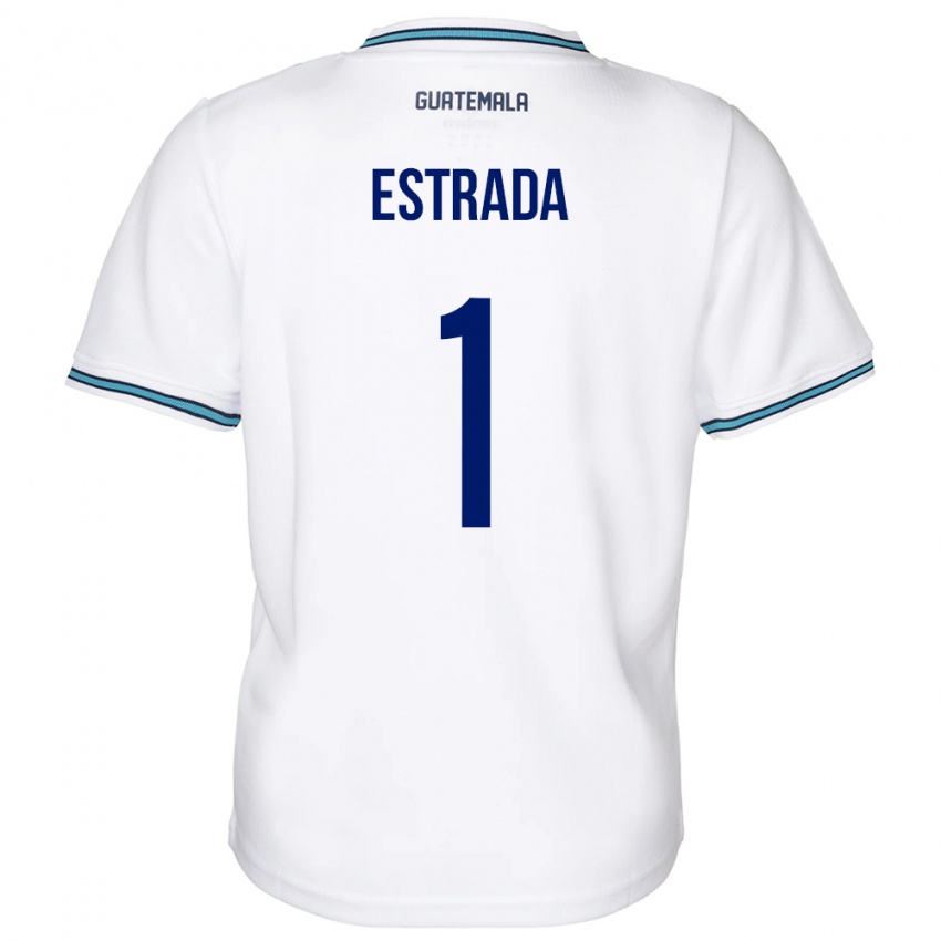 Férfi Guatemala Alexia Estrada #1 Fehér Hazai Jersey 24-26 Mez Póló Ing