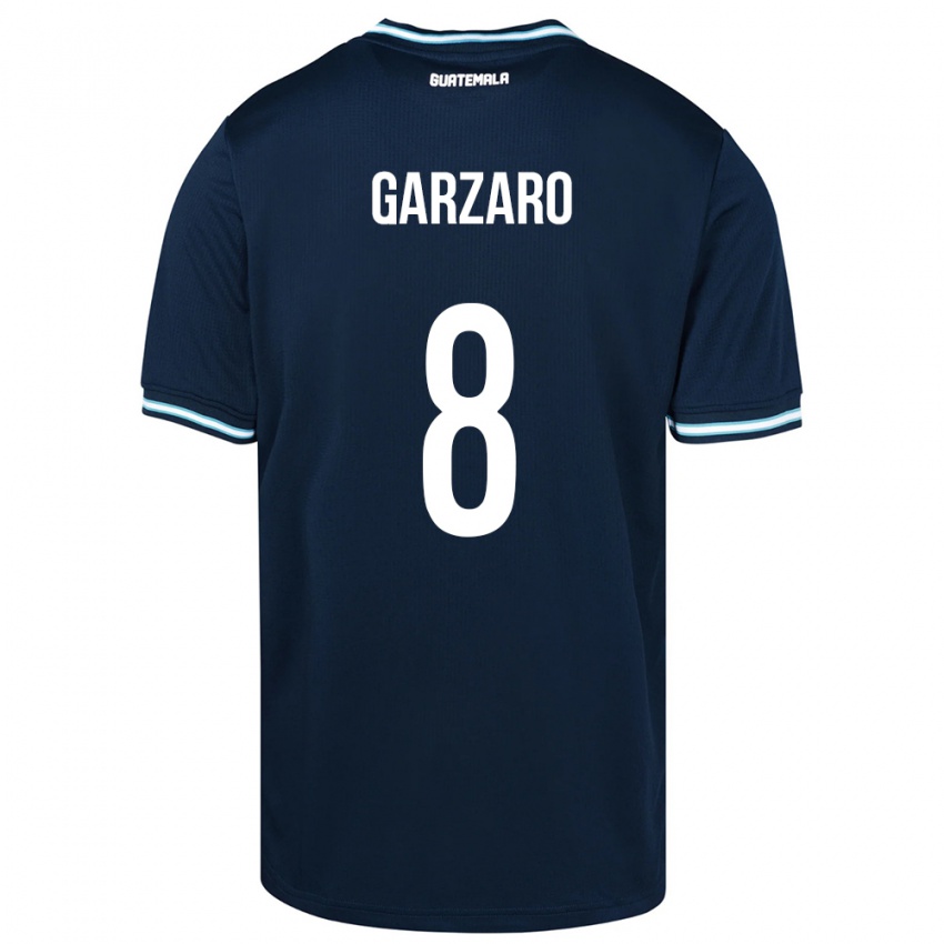 Férfi Guatemala Santiago Garzaro #8 Kék Idegenbeli Jersey 24-26 Mez Póló Ing
