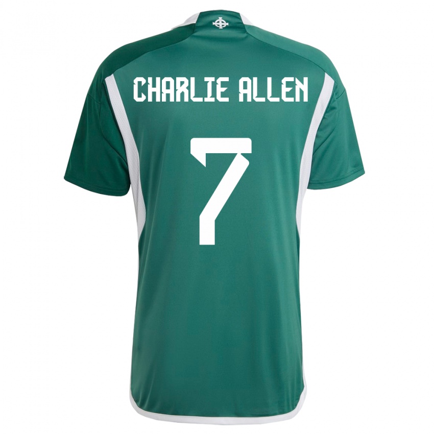 Női Észak-Írország Charlie Allen #7 Zöld Hazai Jersey 24-26 Mez Póló Ing