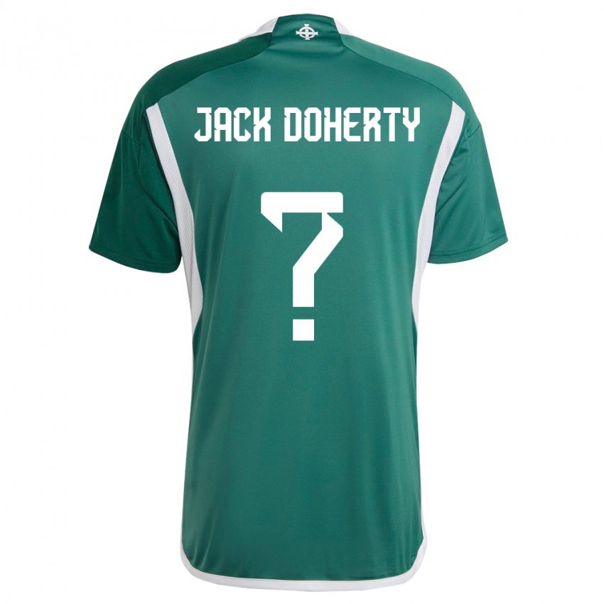 Női Észak-Írország Jack Doherty #0 Zöld Hazai Jersey 24-26 Mez Póló Ing