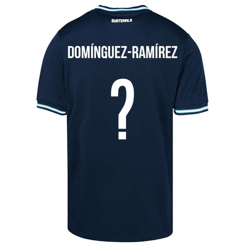 Női Guatemala Marco Domínguez-Ramírez #0 Kék Idegenbeli Jersey 24-26 Mez Póló Ing