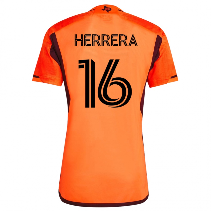 Gyermek Hector Herrera #16 Narancs Hazai Jersey 2023/24 Mez Póló Ing