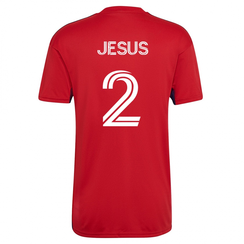 Gyermek Geovane Jesus #2 Piros Hazai Jersey 2023/24 Mez Póló Ing