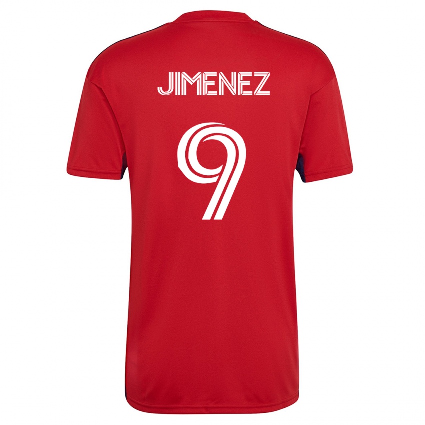 Gyermek Jesús Jiménez #9 Piros Hazai Jersey 2023/24 Mez Póló Ing