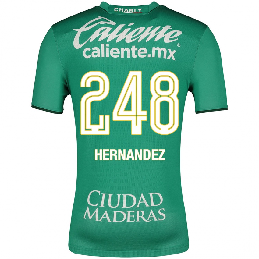 Gyermek Fernando Hernández #248 Zöld Hazai Jersey 2023/24 Mez Póló Ing