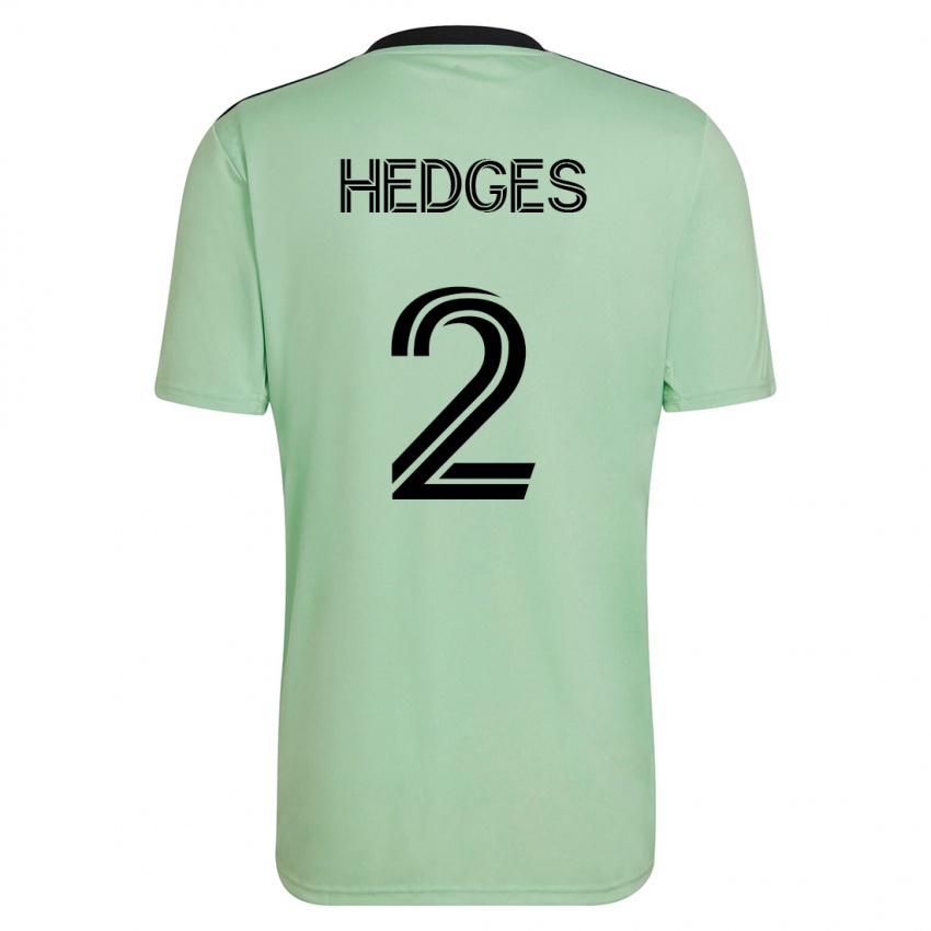 Gyermek Matt Hedges #2 Világos Zöld Idegenbeli Jersey 2023/24 Mez Póló Ing