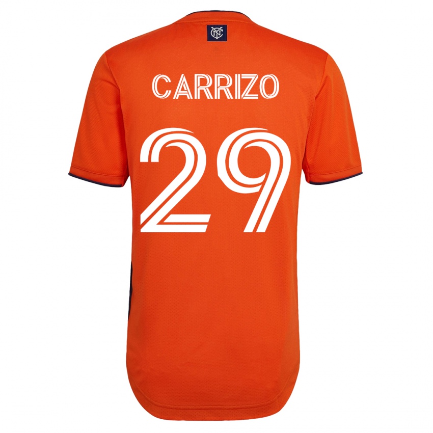 Gyermek Máximo Carrizo #29 Fekete Idegenbeli Jersey 2023/24 Mez Póló Ing