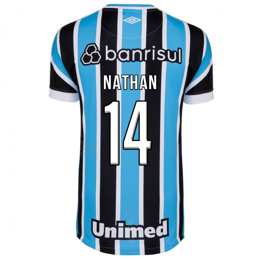 Férfi Nathan #14 Kék Hazai Jersey 2023/24 Mez Póló Ing