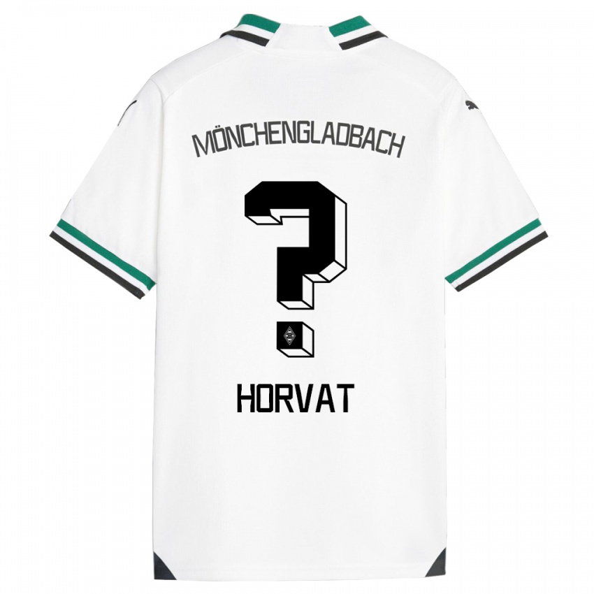 Férfi Niko Horvat #0 Fehér Zöld Hazai Jersey 2023/24 Mez Póló Ing
