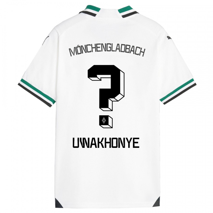 Férfi Josiah Uwakhonye #0 Fehér Zöld Hazai Jersey 2023/24 Mez Póló Ing