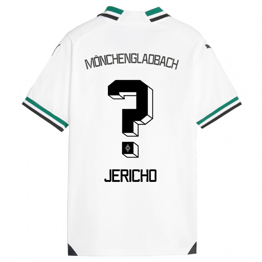 Férfi Aidan Jericho #0 Fehér Zöld Hazai Jersey 2023/24 Mez Póló Ing