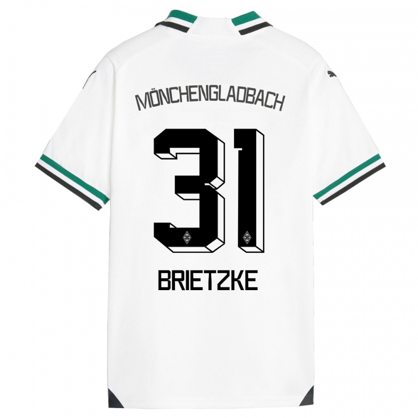 Férfi Yvonne Brietzke #31 Fehér Zöld Hazai Jersey 2023/24 Mez Póló Ing