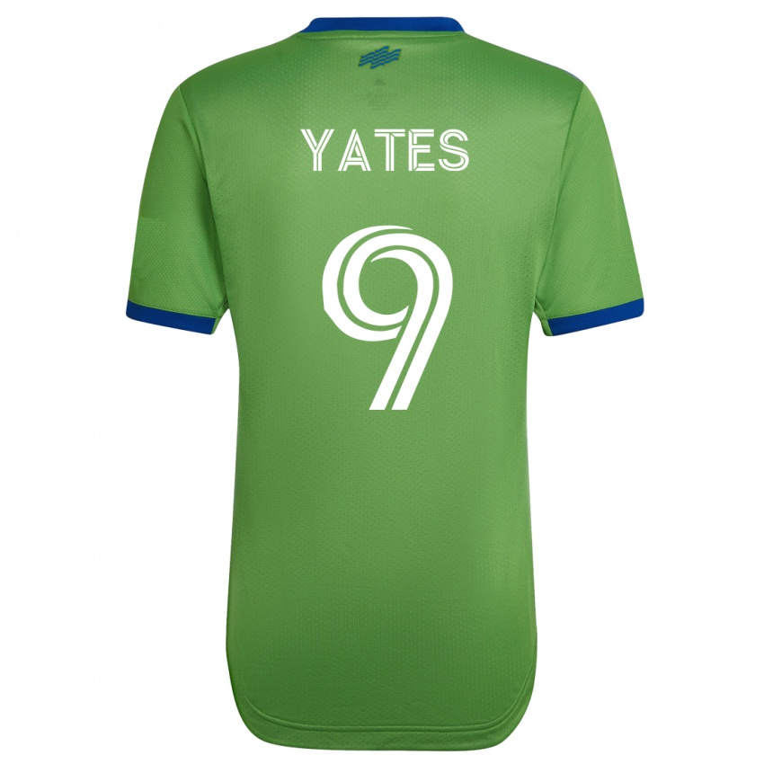 Férfi Summer Yates #9 Zöld Hazai Jersey 2023/24 Mez Póló Ing