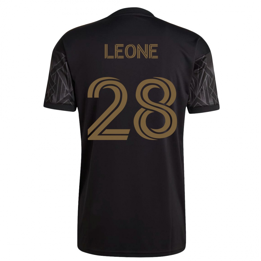 Férfi Tony Leone #28 Fekete Hazai Jersey 2023/24 Mez Póló Ing