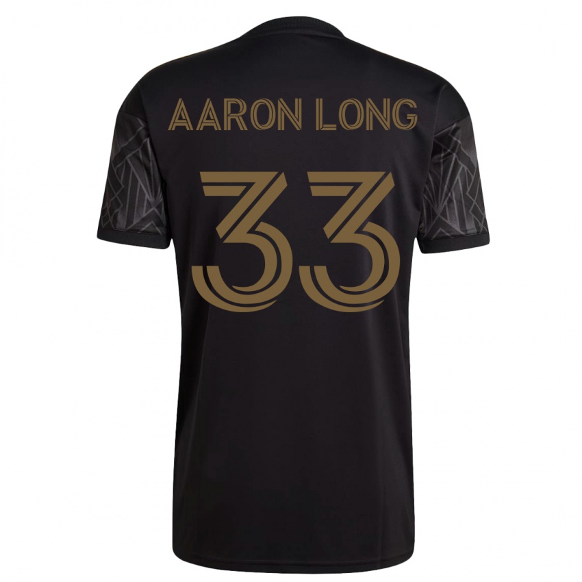 Férfi Aaron Long #33 Fekete Hazai Jersey 2023/24 Mez Póló Ing