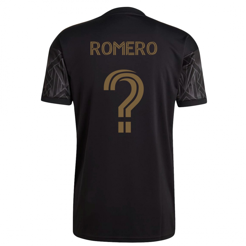 Férfi James Romero #0 Fekete Hazai Jersey 2023/24 Mez Póló Ing