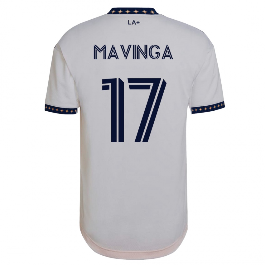 Férfi Chris Mavinga #17 Fehér Hazai Jersey 2023/24 Mez Póló Ing