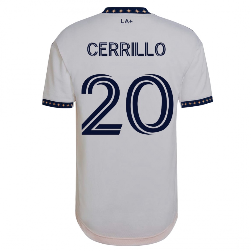 Férfi Edwin Cerrillo #20 Fehér Hazai Jersey 2023/24 Mez Póló Ing